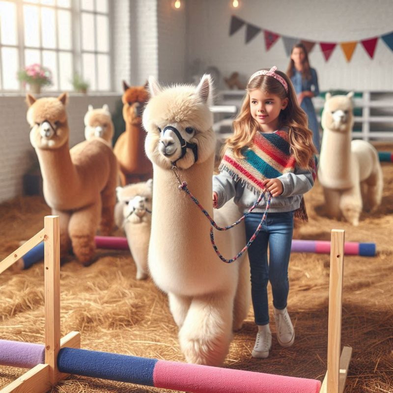 Alpacas in an Obstacle Course (AI)