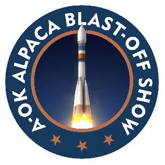 A-OK Alpaca Blast-Off Show Logo