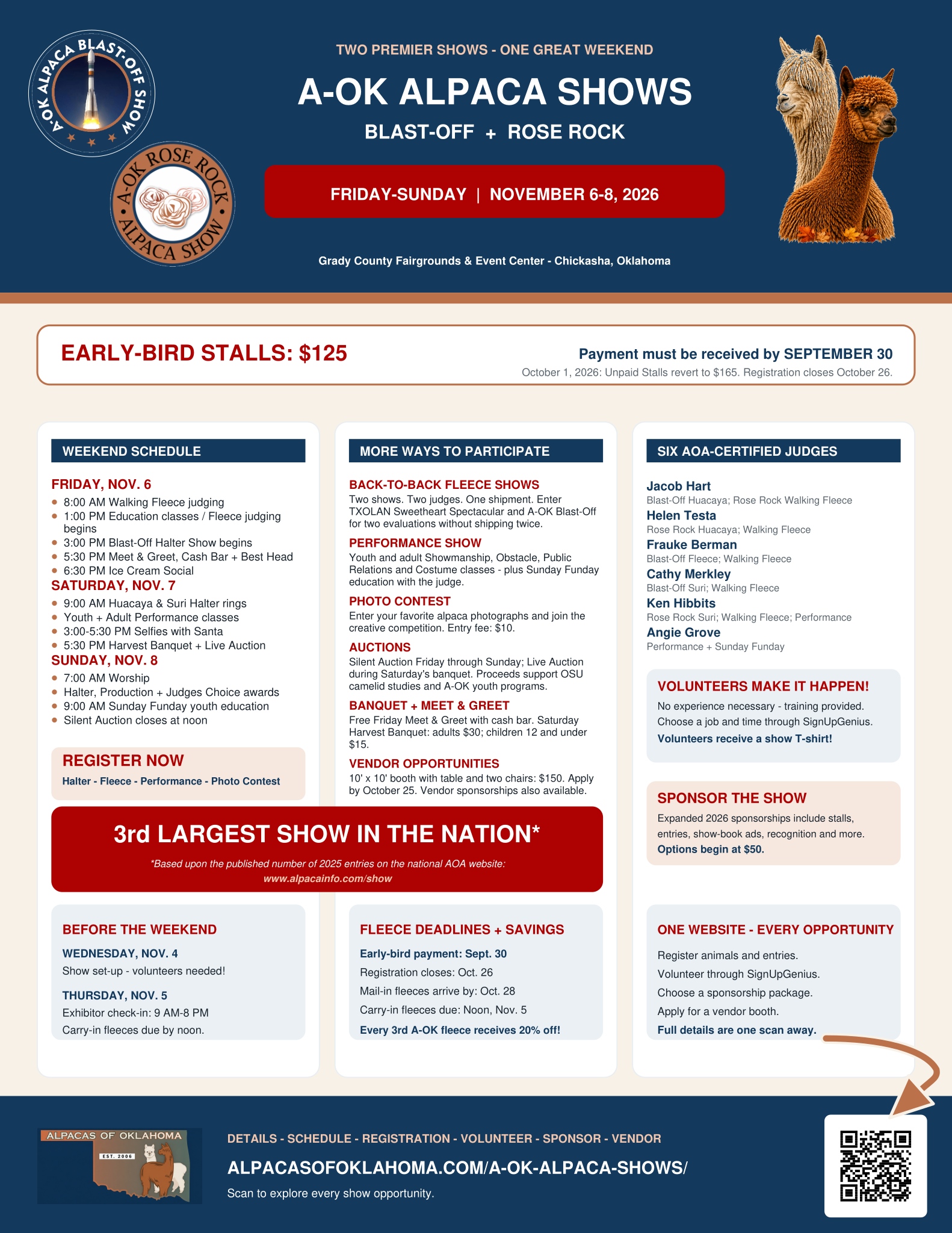 2026 A-OK Alpaca Shows Summary Ad