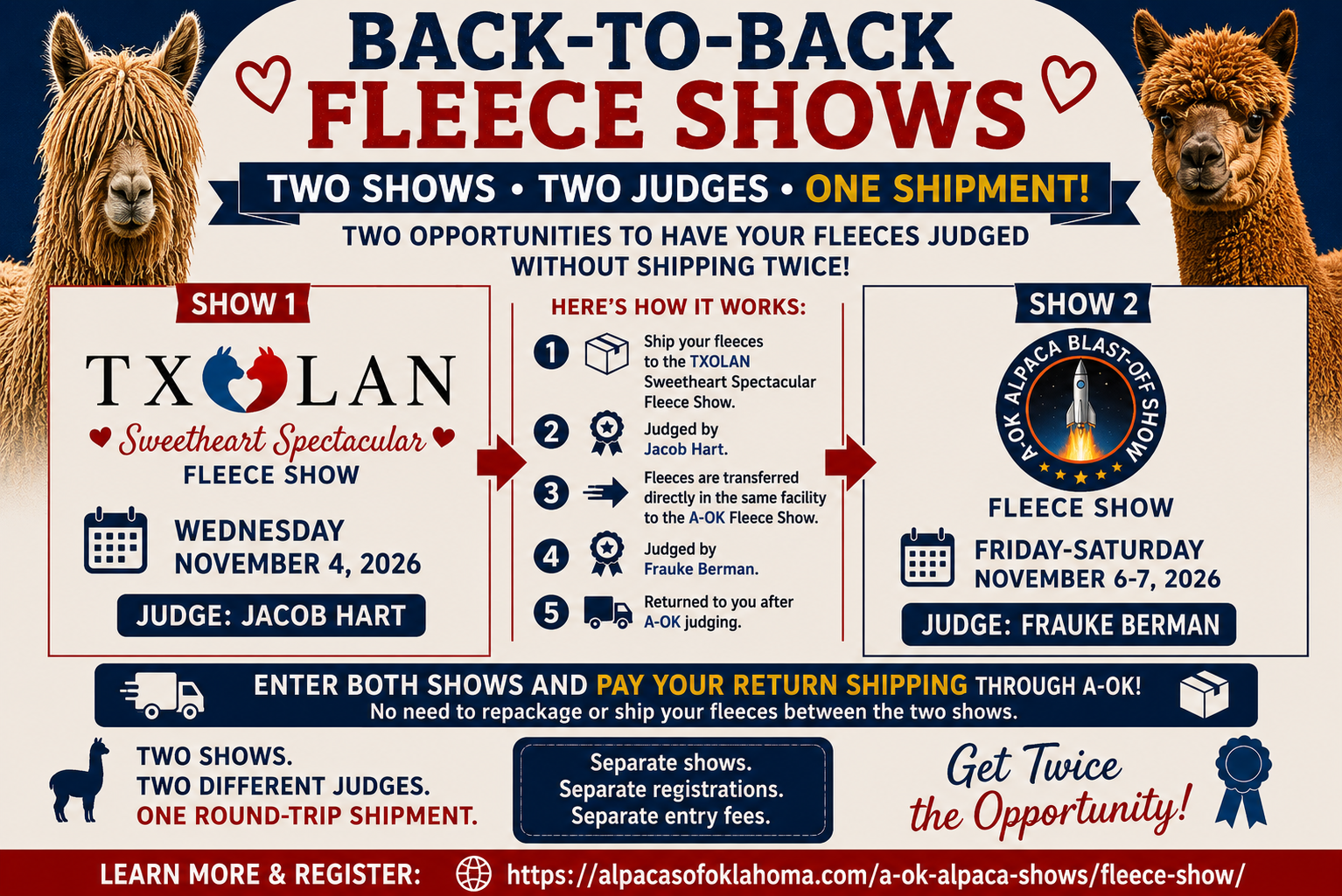 Back-To-Back Fleece Shows