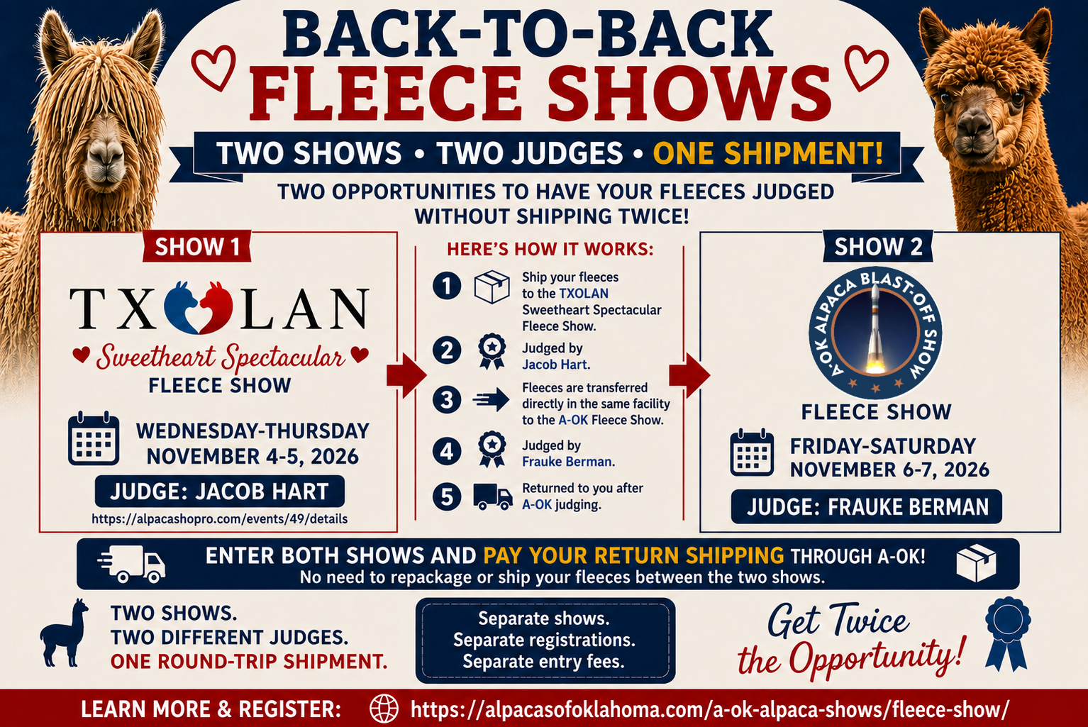 Back-To-Back Fleece Shows